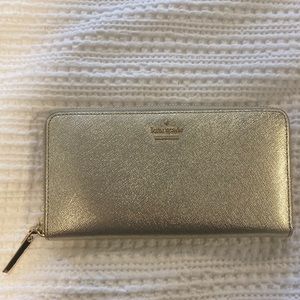 Brand new gold Kate Spade wallet